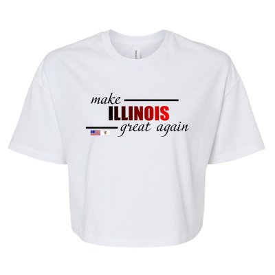 Make Illinois Great Again Bella+Canvas Jersey Crop Tee