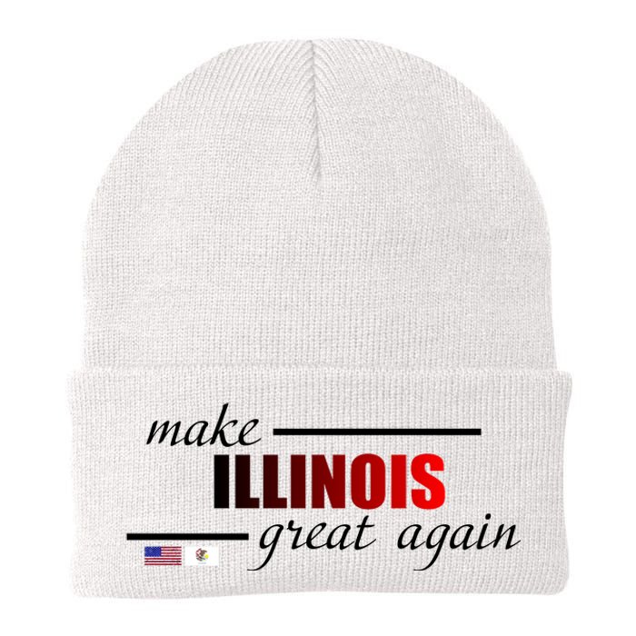 Make Illinois Great Again Knit Cap Winter Beanie