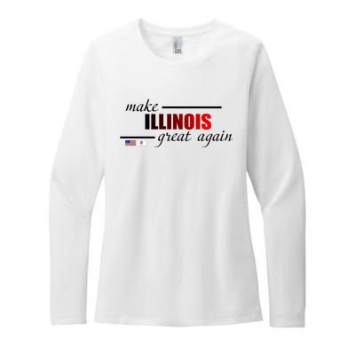 Make Illinois Great Again Womens CVC Long Sleeve Shirt