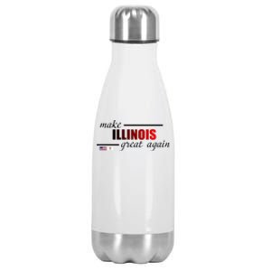 Make Illinois Great Again Stainless Steel Insulated Water Bottle