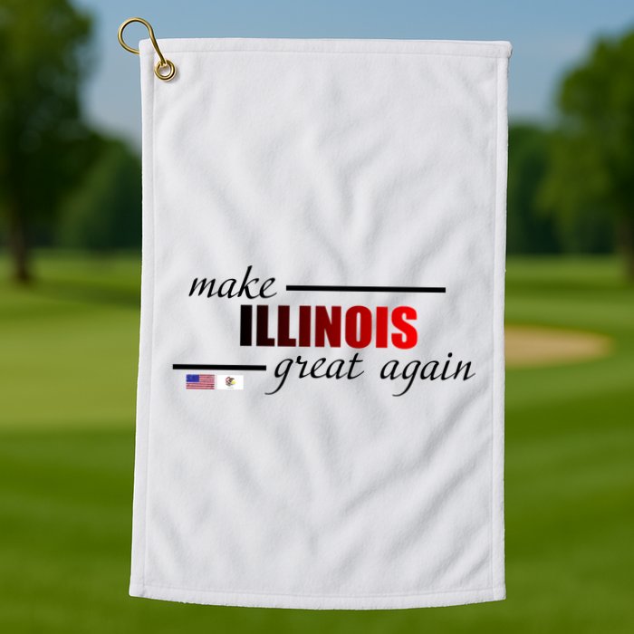 Make Illinois Great Again Golf Towel