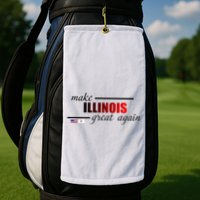 Make Illinois Great Again Golf Towel