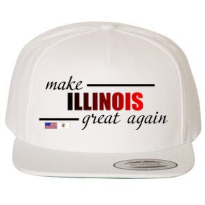 Make Illinois Great Again Wool Snapback Cap