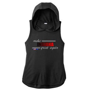 Make Indiana Great Again Ladies PosiCharge Tri-Blend Wicking Draft Hoodie Tank