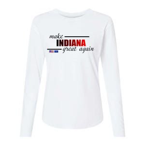 Make Indiana Great Again Womens Cotton Relaxed Long Sleeve T-Shirt