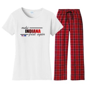 Make Indiana Great Again Women's Flannel Pajama Set