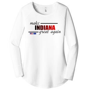 Make Indiana Great Again Women's Perfect Tri Tunic Long Sleeve Shirt