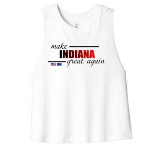 Make Indiana Great Again Women's Racerback Cropped Tank