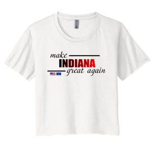 Make Indiana Great Again Women's Crop Top Tee