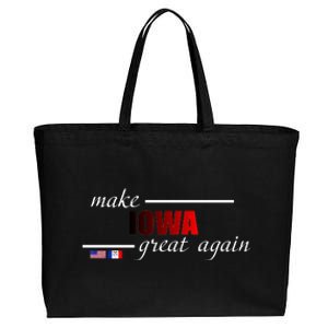 Make Iowa Great Again Cotton Canvas Jumbo Tote