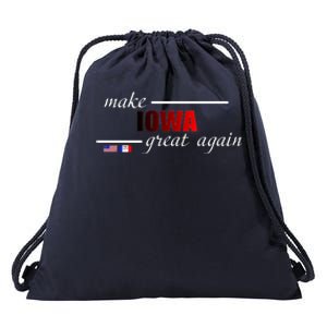 Make Iowa Great Again Drawstring Bag