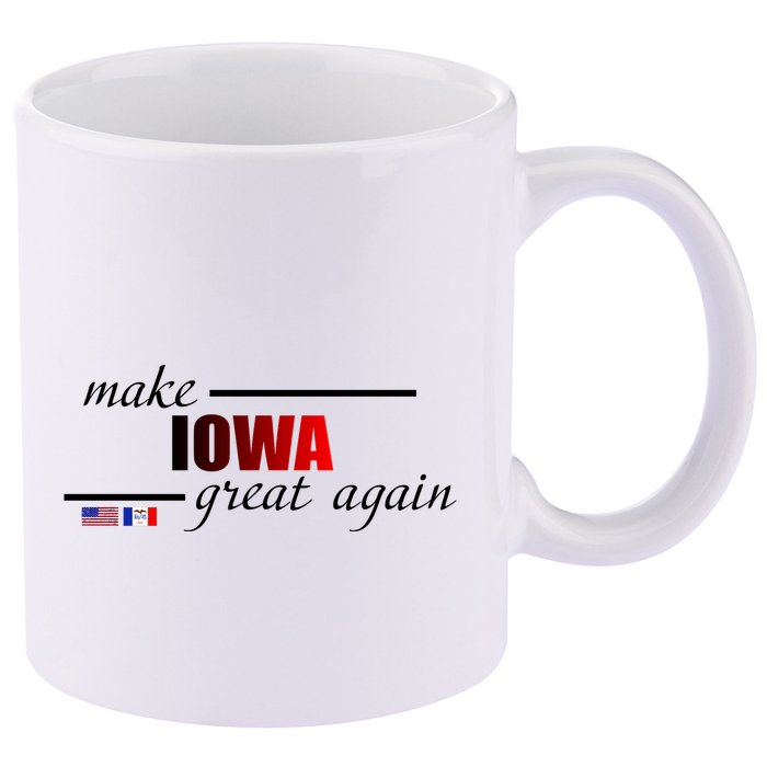 Make Iowa Great Again 11oz C Handle Ceramic Mug