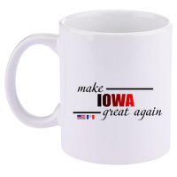 Make Iowa Great Again 11oz C Handle Ceramic Mug