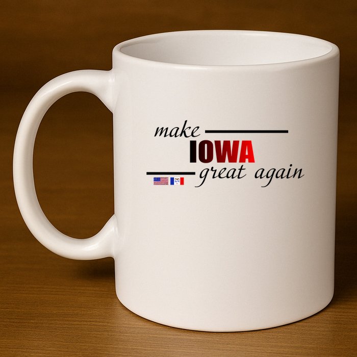 Make Iowa Great Again 11oz C Handle Ceramic Mug