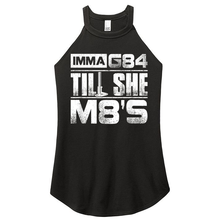 Machinist Imma G84 Till She M8's Birthday Women's Perfect Tri Rocker Tank