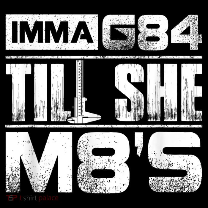 Machinist Imma G84 Till She M8's Birthday Women's V-Neck T-Shirt