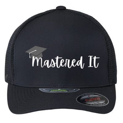 Mastered It! Graduation Master's Degree College Grad Cute Gift Flexfit Unipanel Trucker Cap