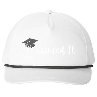 Mastered It! Graduation Master's Degree College Grad Cute Gift Snapback Five-Panel Rope Hat