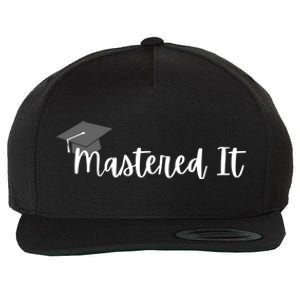 Mastered It! Graduation Master's Degree College Grad Cute Gift Wool Snapback Cap