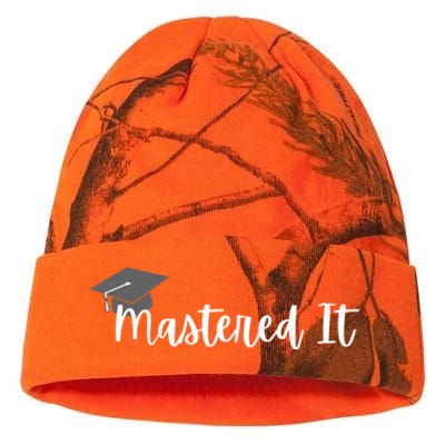 Mastered It! Graduation Master's Degree College Grad Cute Gift Kati Licensed 12" Camo Beanie