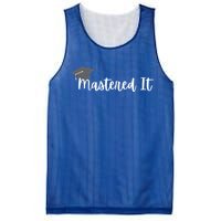 Mastered It! Graduation Master's Degree College Grad Cute Gift Mesh Reversible Basketball Jersey Tank