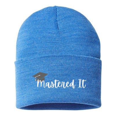 Mastered It! Graduation Master's Degree College Grad Cute Gift Sustainable Knit Beanie