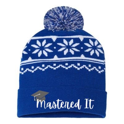 Mastered It! Graduation Master's Degree College Grad Cute Gift USA-Made Snowflake Beanie