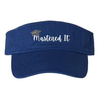 Mastered It! Graduation Master's Degree College Grad Cute Gift Valucap Bio-Washed Visor