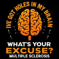 Ms IVe Got Holes In My Brain Multiple Sclerosis Awareness Gift Sustainable Bucket Hat