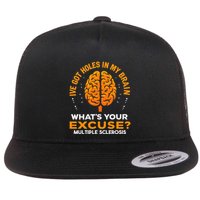 Ms IVe Got Holes In My Brain Multiple Sclerosis Awareness Gift Flatbill Hat