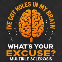Ms IVe Got Holes In My Brain Multiple Sclerosis Awareness Gift Large Microfiber Waffle Golf Towel