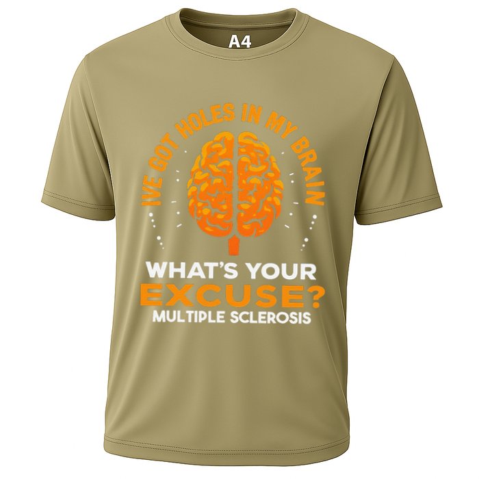 Ms IVe Got Holes In My Brain Multiple Sclerosis Awareness Gift Performance Shirt
