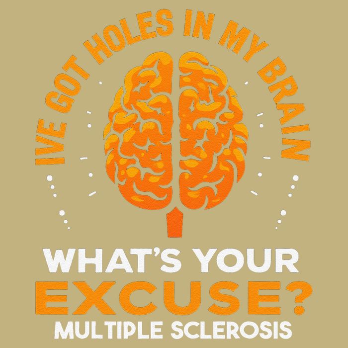 Ms IVe Got Holes In My Brain Multiple Sclerosis Awareness Gift Performance Shirt