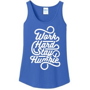 Motivational Inspirational Gift Work Hard Stay Humble Gift Ladies Essential Tank