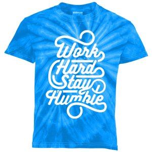 Motivational Inspirational Gift Work Hard Stay Humble Gift Kids Tie-Dye T-Shirt