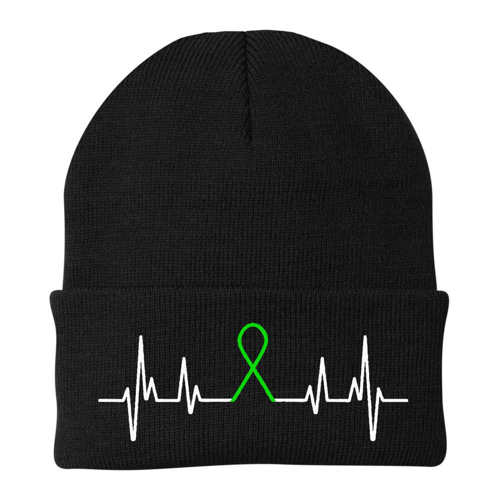 Mental Illness Green Ribbon Mental Health Awareness Month Beanie