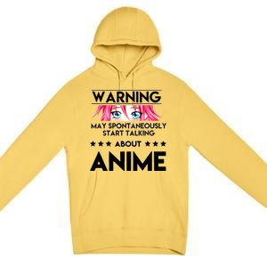 Might Start Talking About Anime  Premium Pullover Hoodie