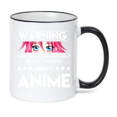 Might Start Talking About Anime  11oz Black Color Changing Mug