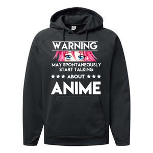 Might Start Talking About Anime  Performance Fleece Hoodie