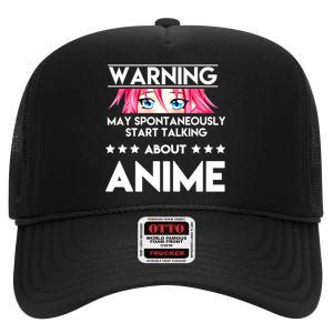 Might Start Talking About Anime  High Crown Mesh Back Trucker Hat