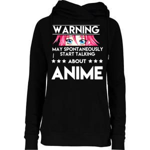 Might Start Talking About Anime  Womens Funnel Neck Pullover Hood