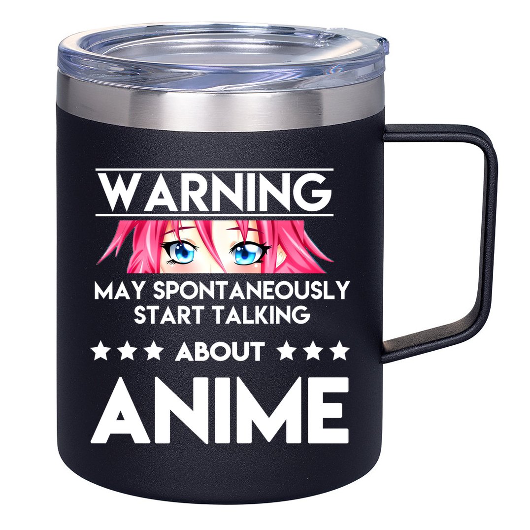 Might Start Talking About Anime  12oz Stainless Steel Coffee Mug