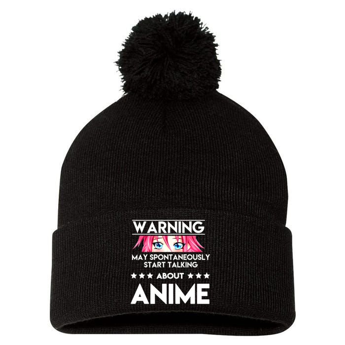 Might Start Talking About Anime  Pom Pom 12in Knit Beanie