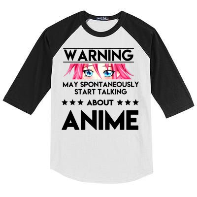 Might Start Talking About Anime  Kids Colorblock Raglan Jersey