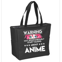 Might Start Talking About Anime  Zip Tote Bag