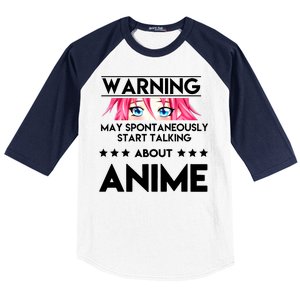 Might Start Talking About Anime  Baseball Sleeve Shirt