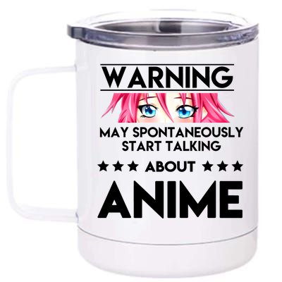 Might Start Talking About Anime  12 oz Stainless Steel Tumbler Cup