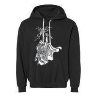 Mighty Thor With Hammer Garment-Dyed Fleece Hoodie