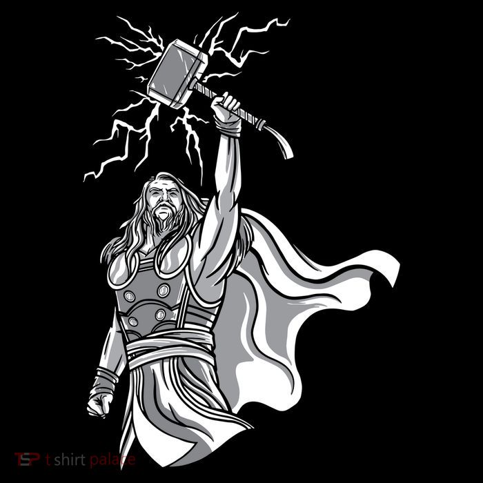 Mighty Thor With Hammer Tall T-Shirt