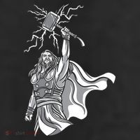 Mighty Thor With Hammer 11oz C Handle Ceramic Mug